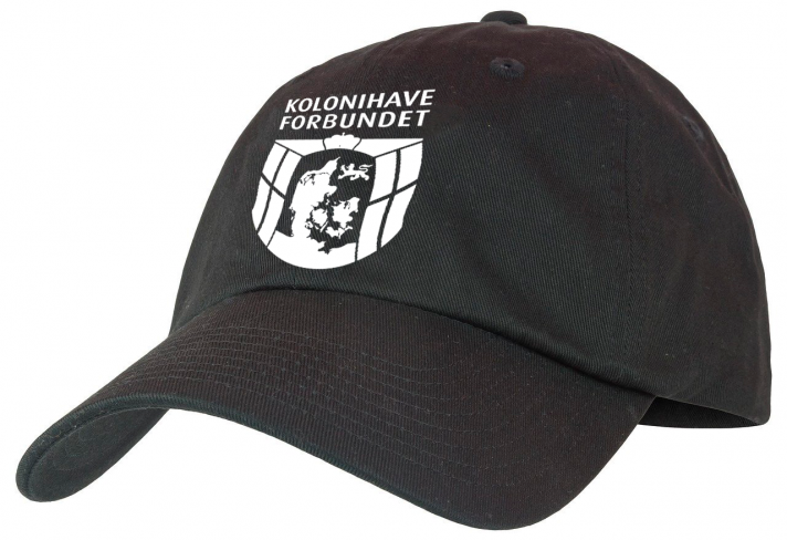 Kasket,Kolonihaveforbundet,logo,cap,sort,hvid